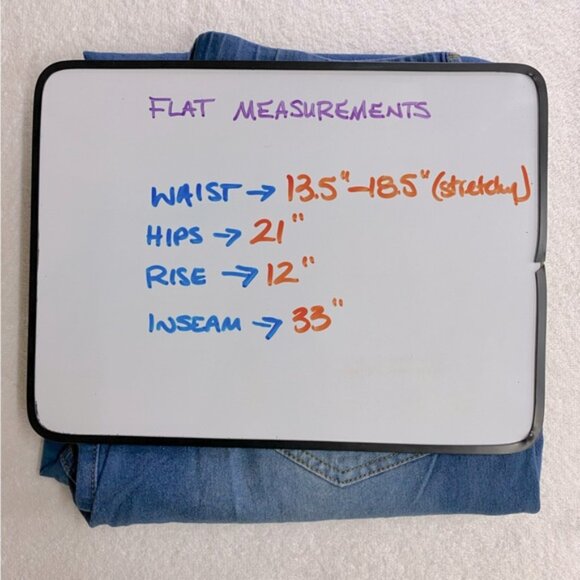 Women’s Med Wash Blue Denim High Rise Wide Leg Pull On Jeans 28 - Picture 3 of 14